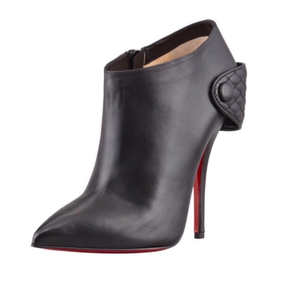 Huguette Leather Pointed-Toe Bootie